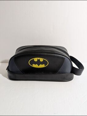 DC Comics Batman Black and Yellow Dopp Kit Toiletry Bag